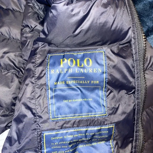 Polo Ralph Lauren Navy Puffer Jacket